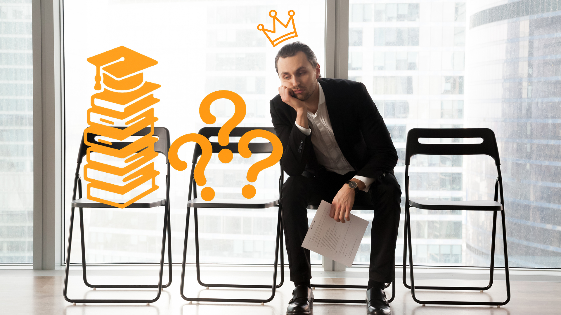 мужчина сидит